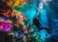 underwater portrait scuba diver exploring sea world 23 2151456199